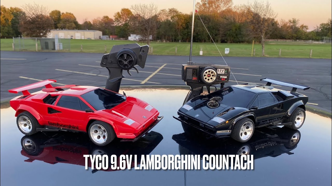 Tyco 9.6v Lamborghini Countach Comparison