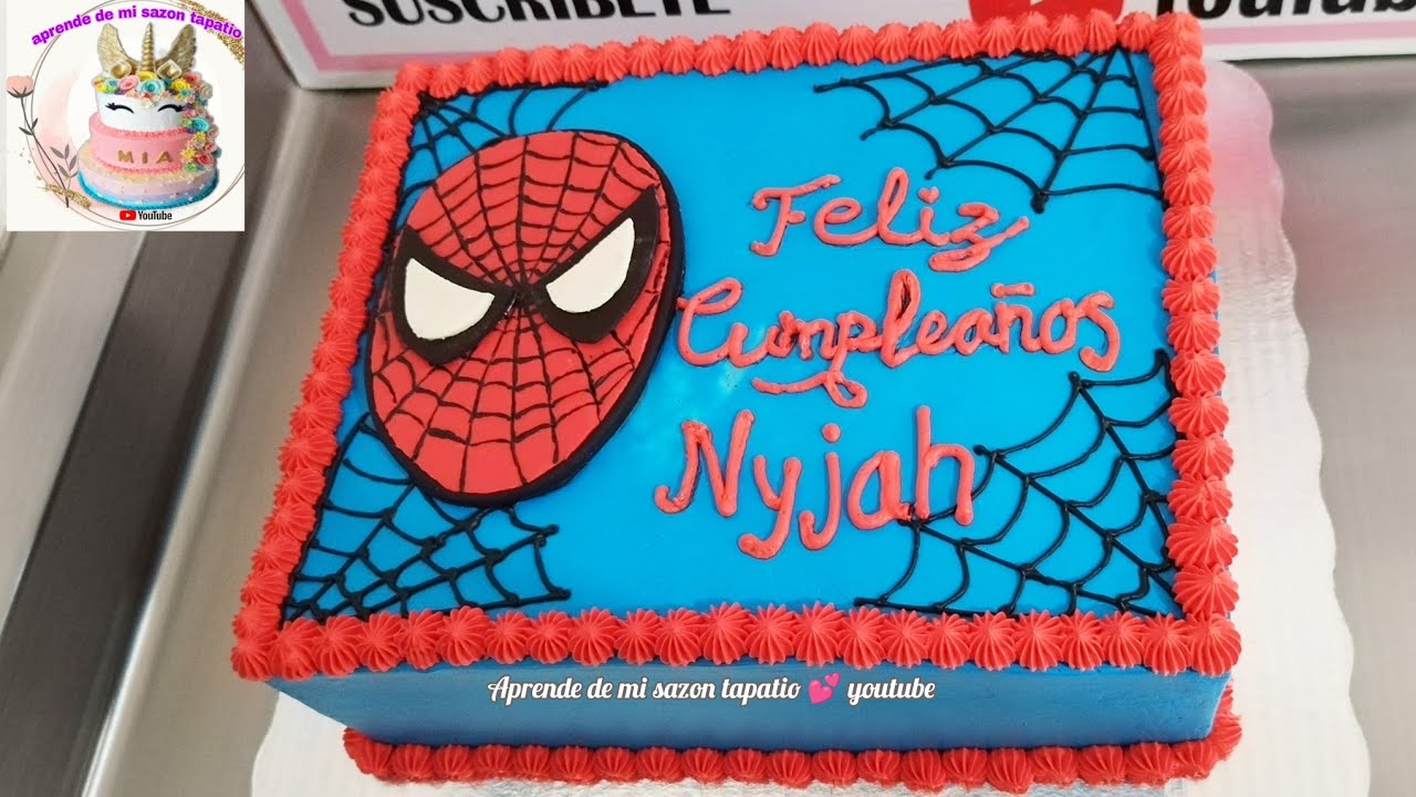 Spiderman cake| pastel de spiderman | torta cuadrada de spiderman