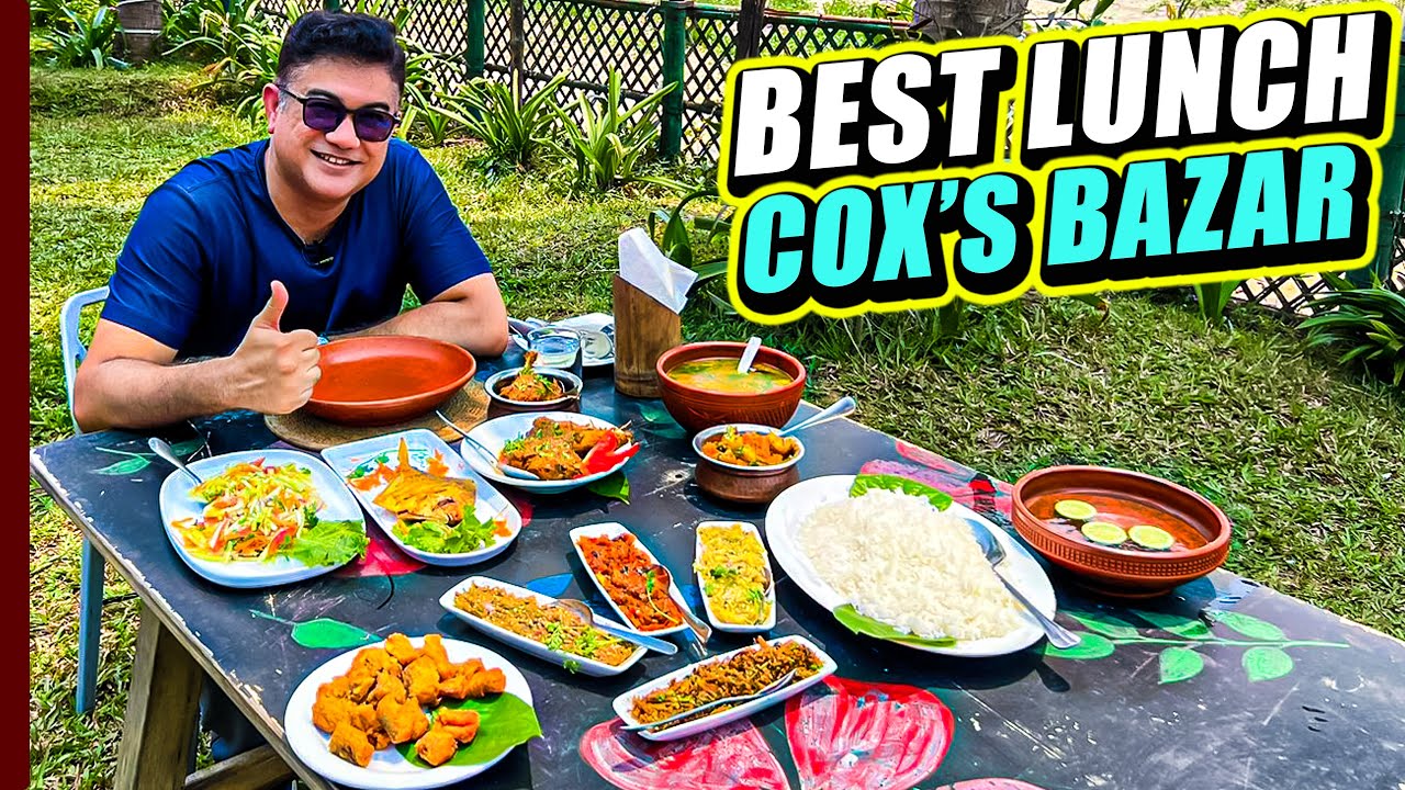 বিচে বসেই পাহাড়ি মোরগ আর লৈট্টা ফ্রাই খেলাম | Best Lunch in Cox's Bazar @ Pacific Beach Lounge Café