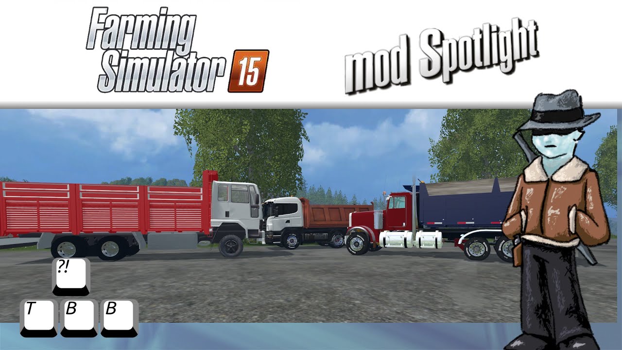 Farming Simulator 15 Mod Spotlight - Dump Trucks!