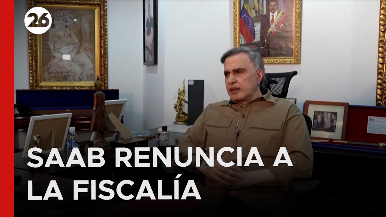 🇻🇪 RENUNCIÓ SAAB EN VENEZUELA | El fiscal general dejó el cargo tras ocho años de gestión