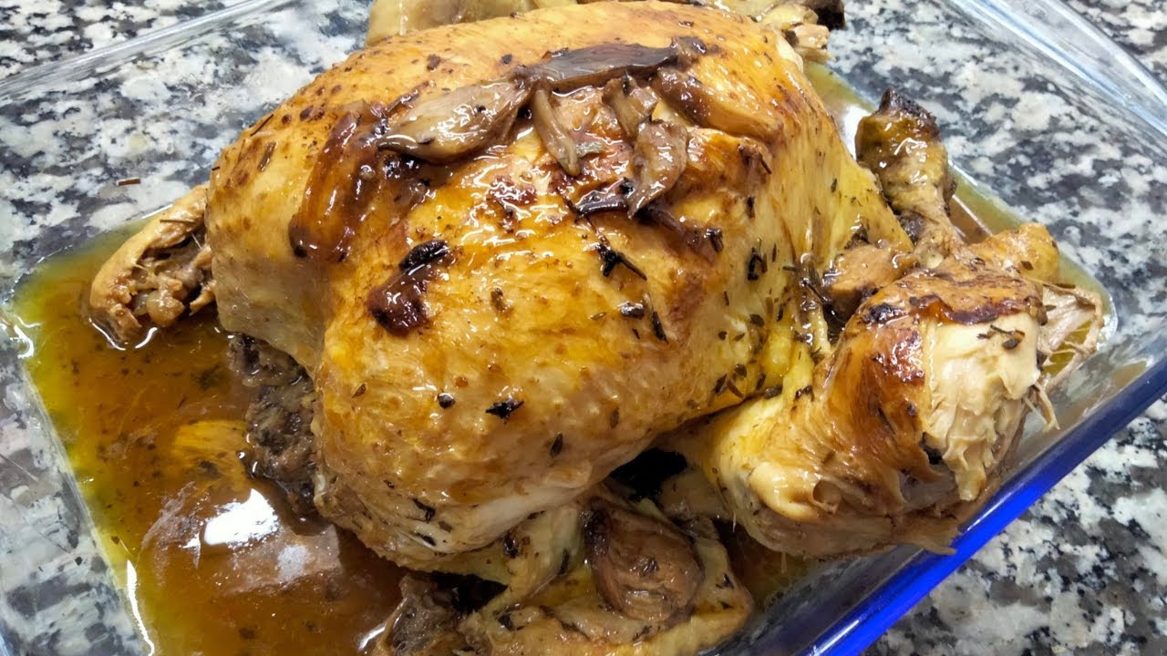 Pollo asado en olla express, en solo 30 minutos. SIN HORNO.