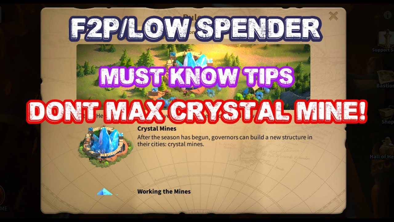 ROK - Crystal Mine For Heroic Anthem! Must Know Tips For F2P/Low Spender