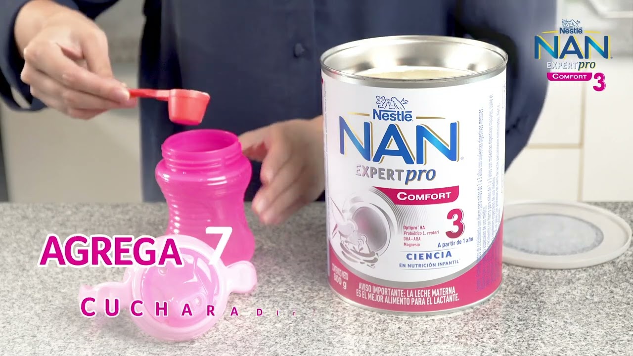 ¿Cómo preparar la NAN® EXPERTPRO COMFORT 3 de tu hijo?