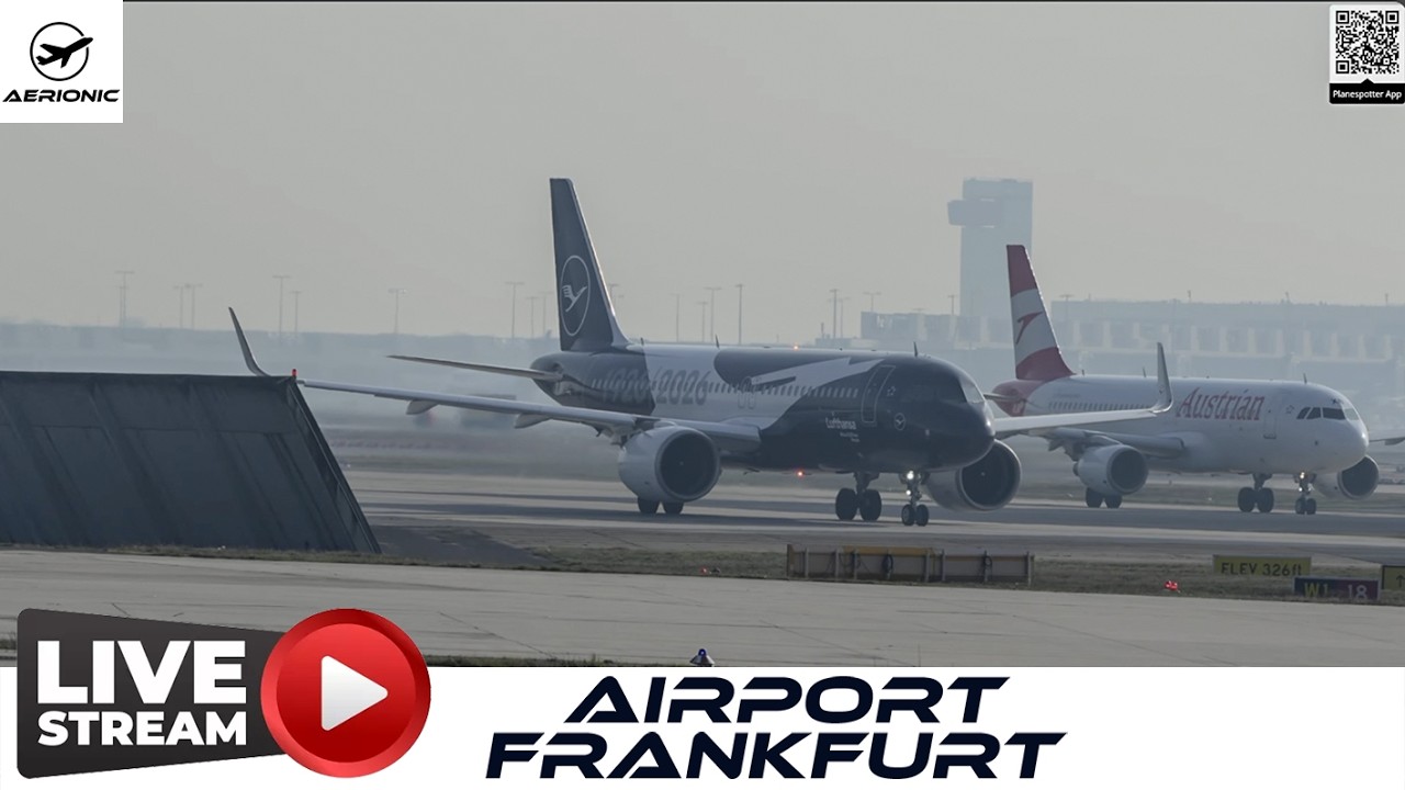 ✈️ LIVE 2K Frankfurt Airport (FRA) — Wednesday Morning: Cloudy 13°C RWY 18 | 11 Mar 2026