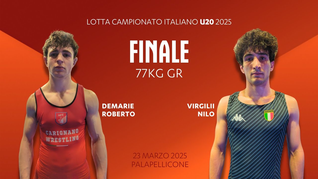 🤼‍♂️ Lotta U20 👉 Demarie Roberto vs Virgilii Nilo 🏆 finale 77kg GR 2025