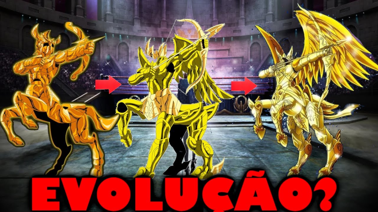 Como? A armadura de Sagitário está evoluindo?