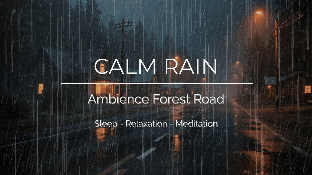 🔴 (NO ADS, NO THUNDER) Evening Rain in the Forest - Peaceful Night Ambience for Rest