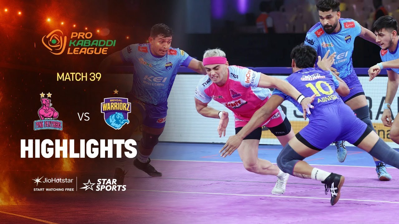 Jaipur Pink Panthers Win a Thriller Against Bengal Warriorz | HIGHLIGHTS | PKL 12
