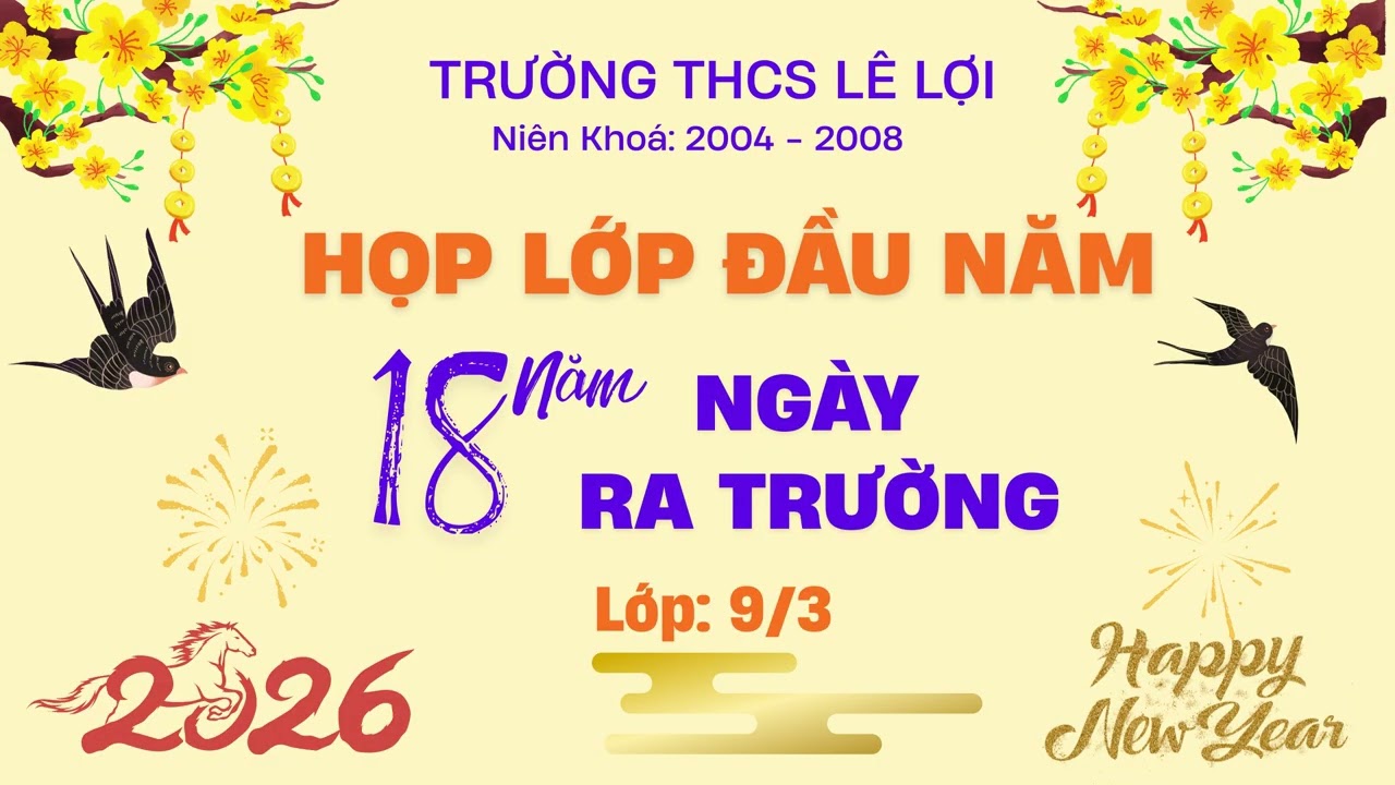 HỌP LỚP 9 3 TRƯỜNG THCS LÊ