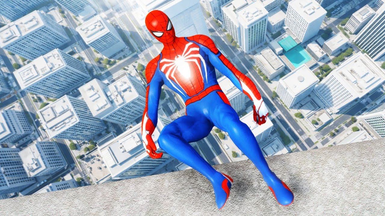 SPIDERMAN CRAZY JUMPS/FALLS #9 (Spider-Man GTA 5 Fails)