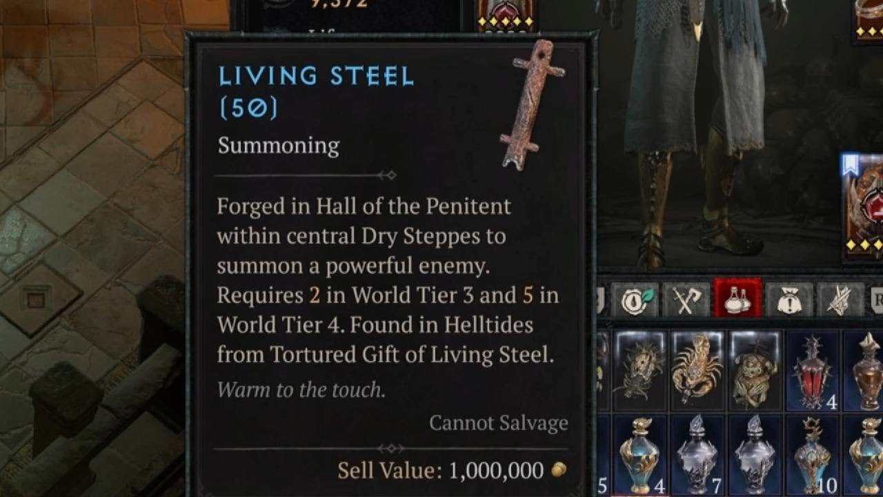 Diablo 4 Living Steel 55