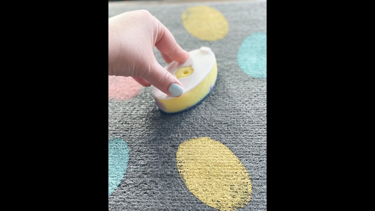 DIY Dollar Tree Easter rug