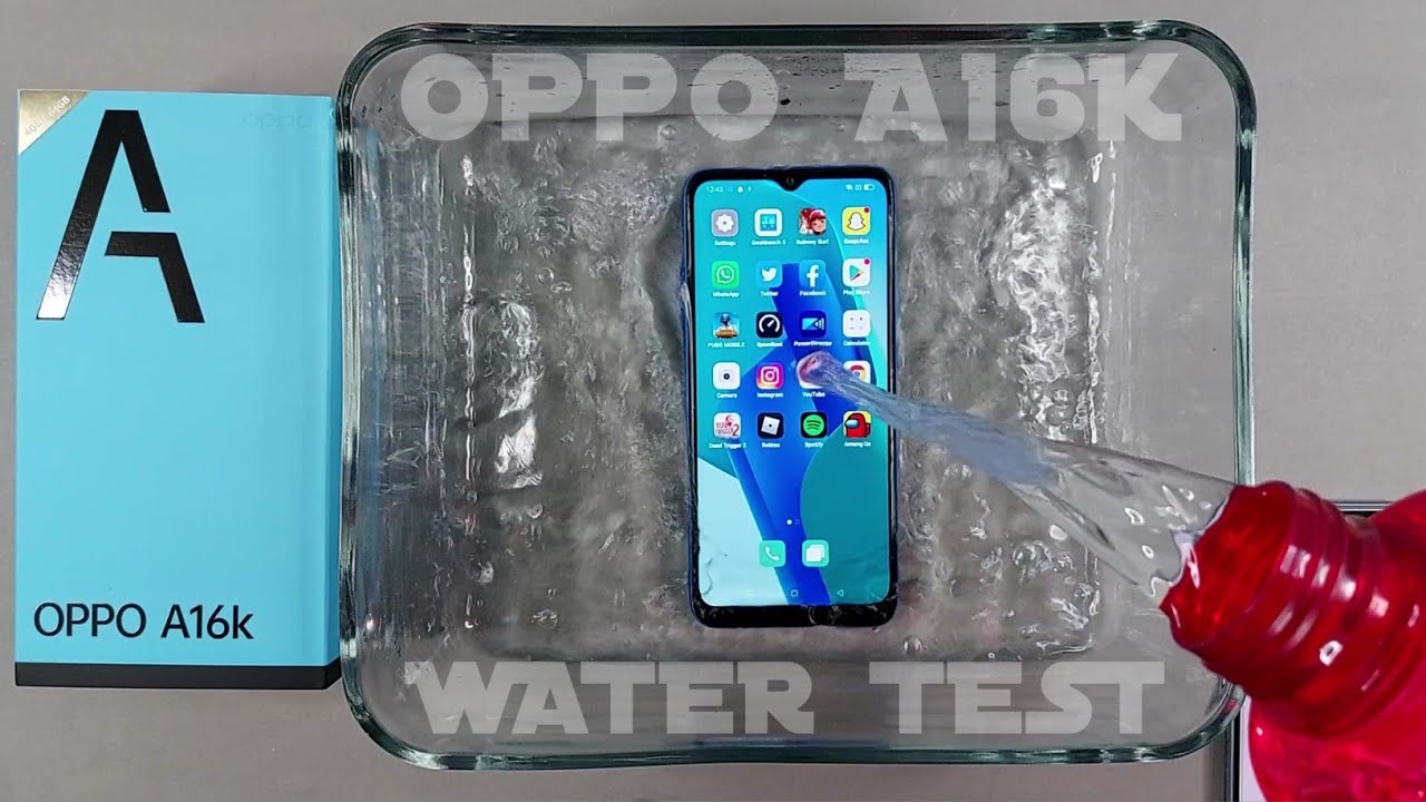 Oppo A16K Water Test | Oppo A16K Waterproof Test