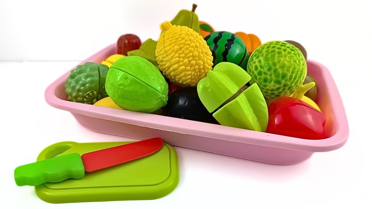 SUPER SATISFYING Velcro Fruit and Vegetables Cutting ASMR | Chop, Chop, Chop! 🔪