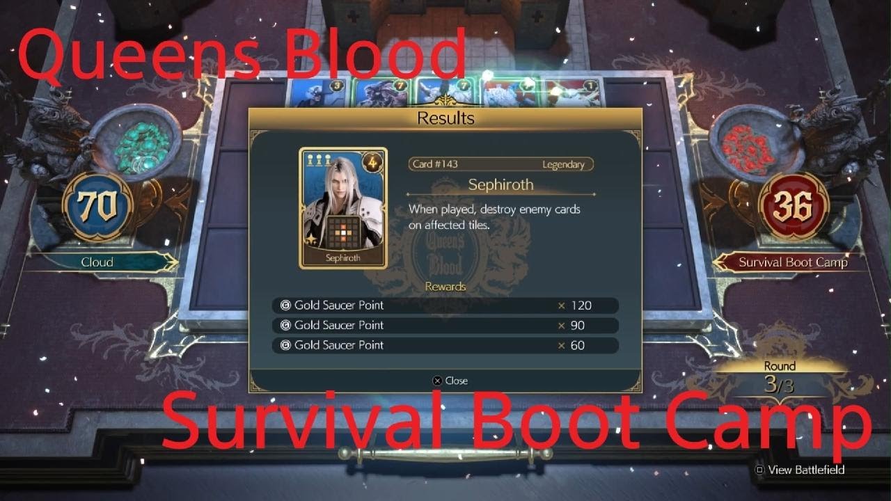 Queens Blood Survival Boot Camp Final Fantasy 7 Rebirth