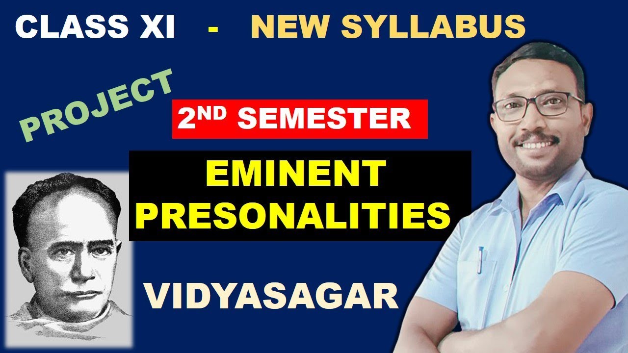 ENGLISH PROJECT ||  CLASS XI || SECOND SEMESTER || 10 MARKS || EMINENT PERSONALITIES  || VIDYASAGAR