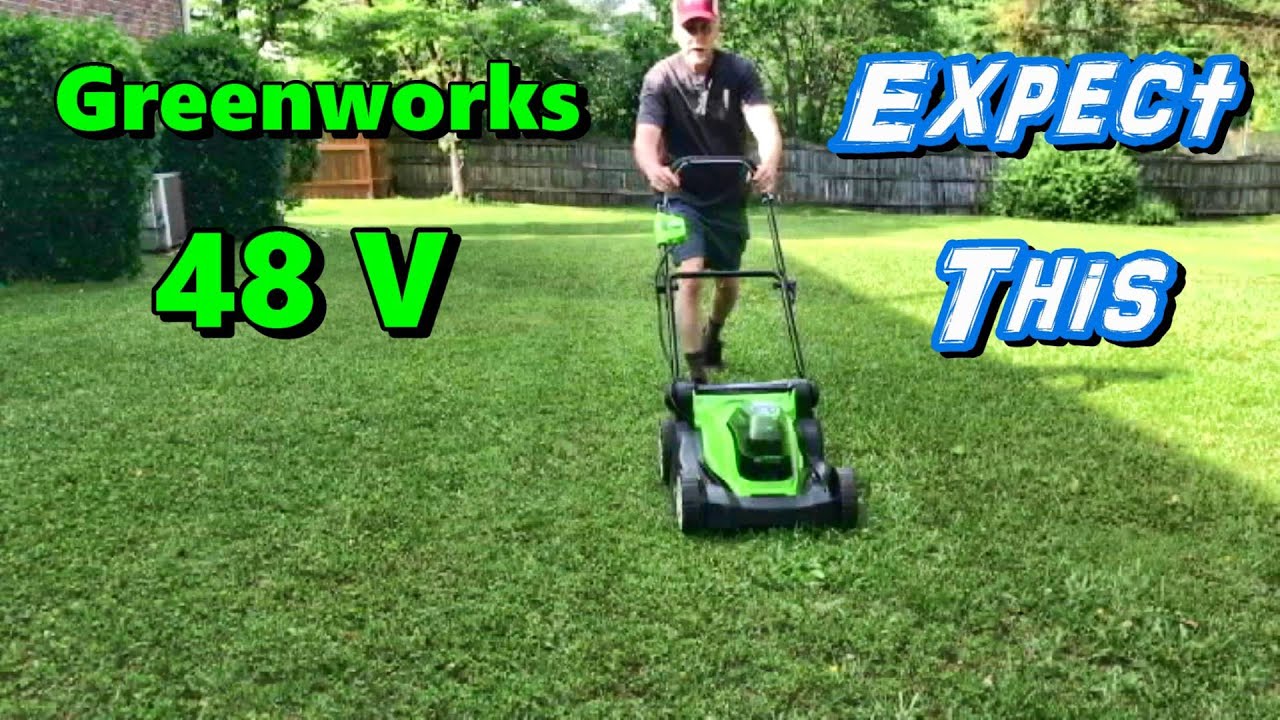Greenworks 48v (2x24) Brushless Cordless Mower 17
