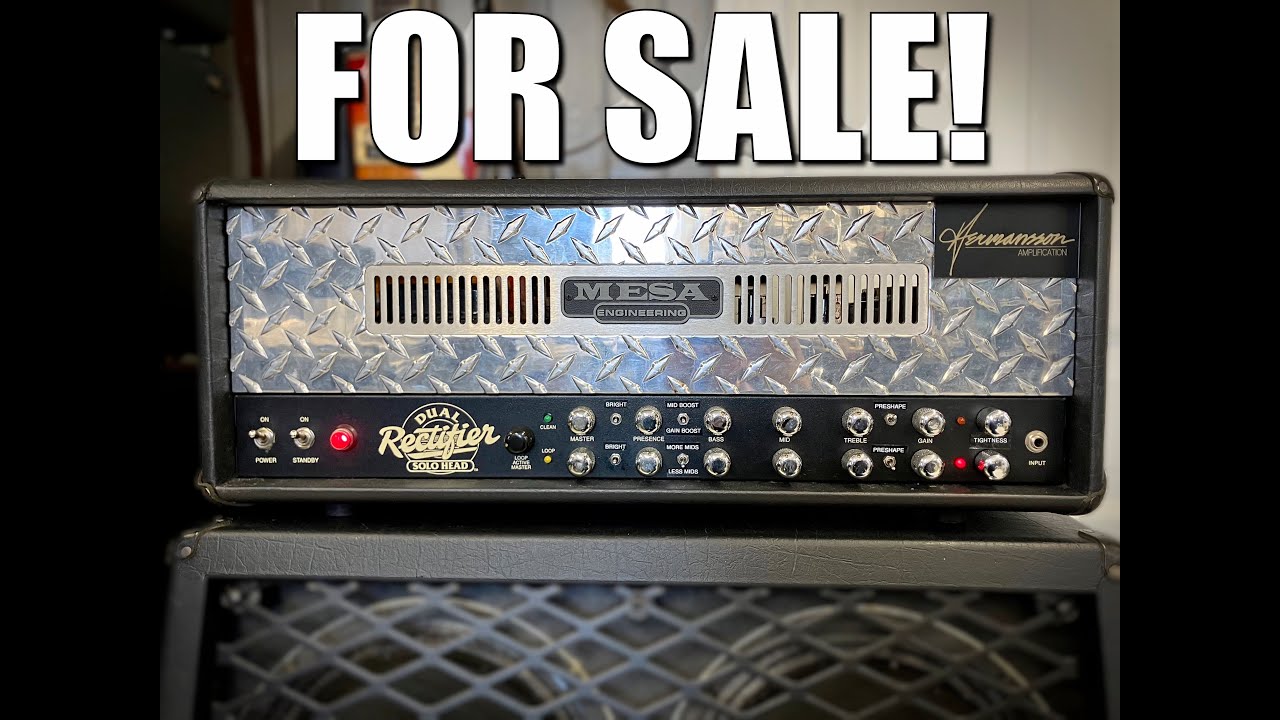 SOLD! Mesa Dual Rectifier Rev G - Hermansson 4 gain stages + all options