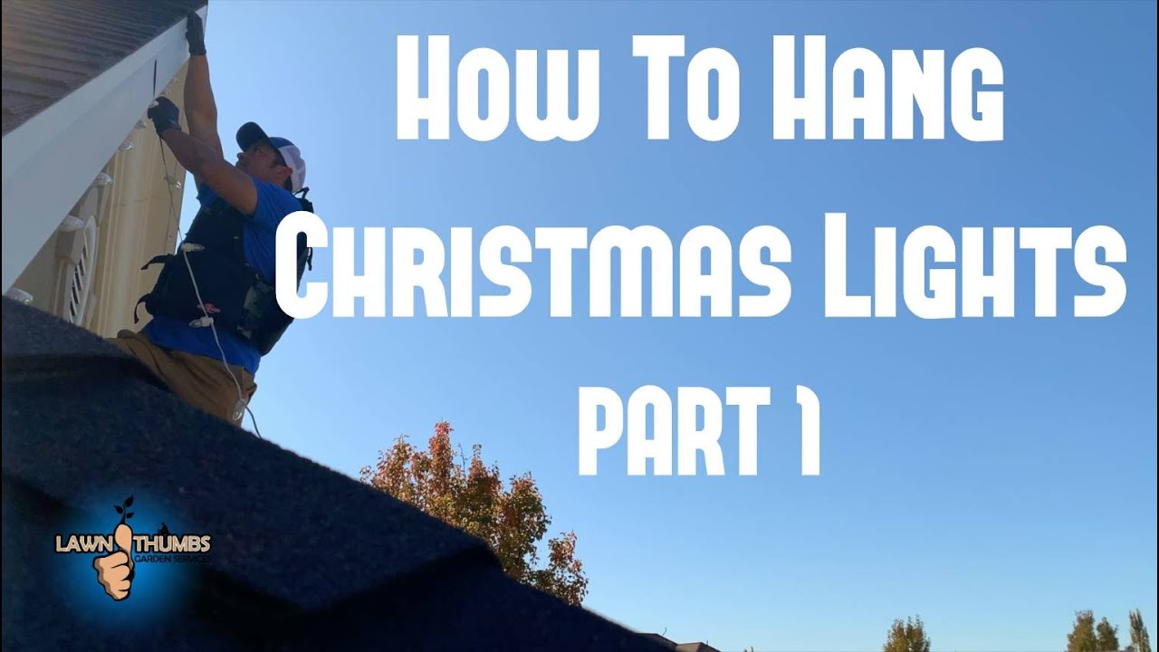 Как повесить рождественские гирлянды! ЧАСТЬ 1