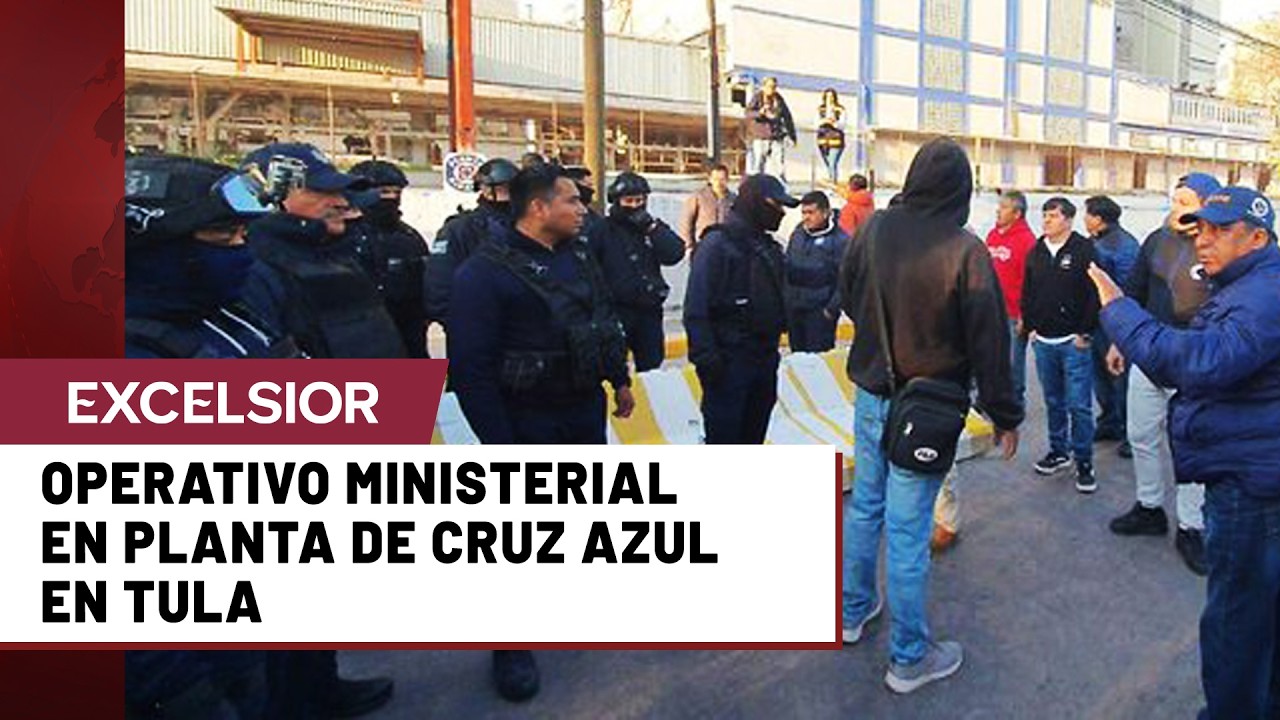 Tensión, balazos y detenciones en operativo a la planta de la Cooperativa Cruz Azul