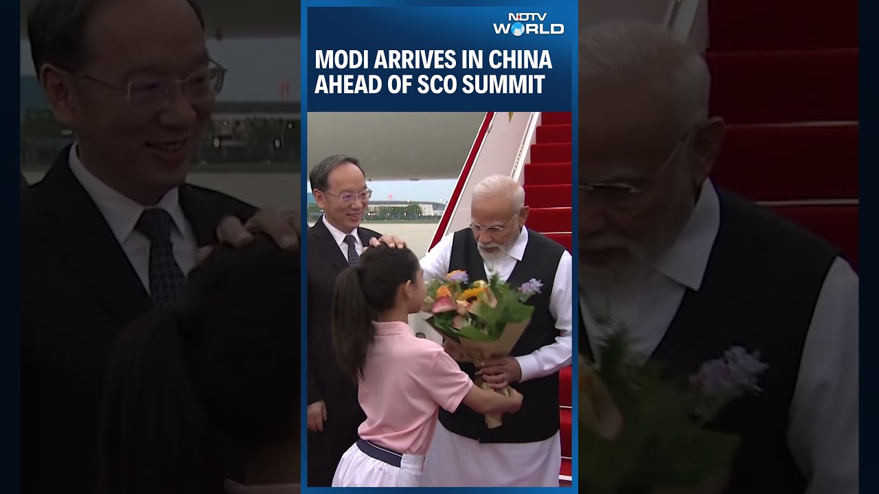 PM Modi Arrives In China&rsquo;s Tianjin Ahead Of SCO Summit