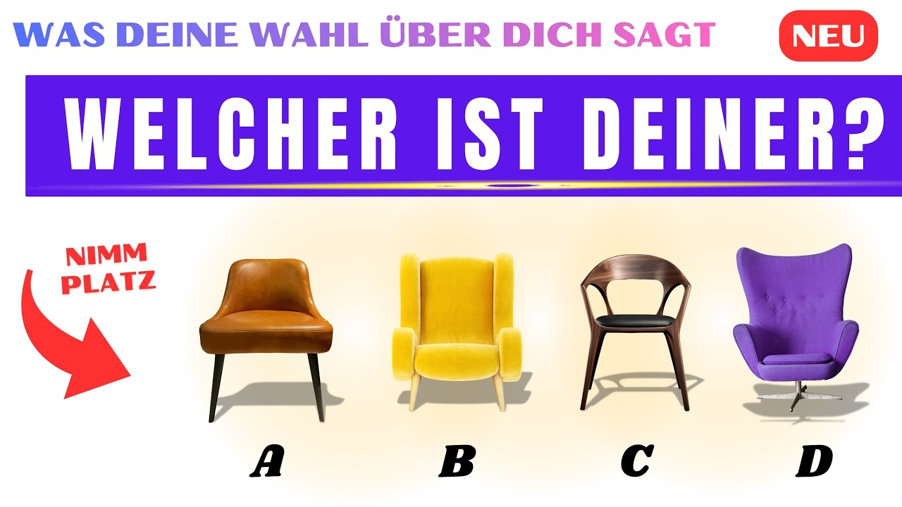 👀 Welchen Stuhl wählst du? Finde heraus, was das über dich aussagt! Lenormand Auswahlorakel