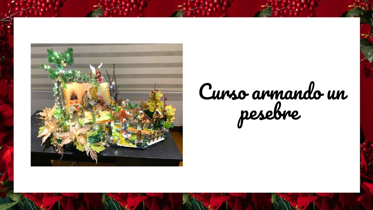Curso armando un pesebre | DIY | Christmas | Arte Lia Naviadornos