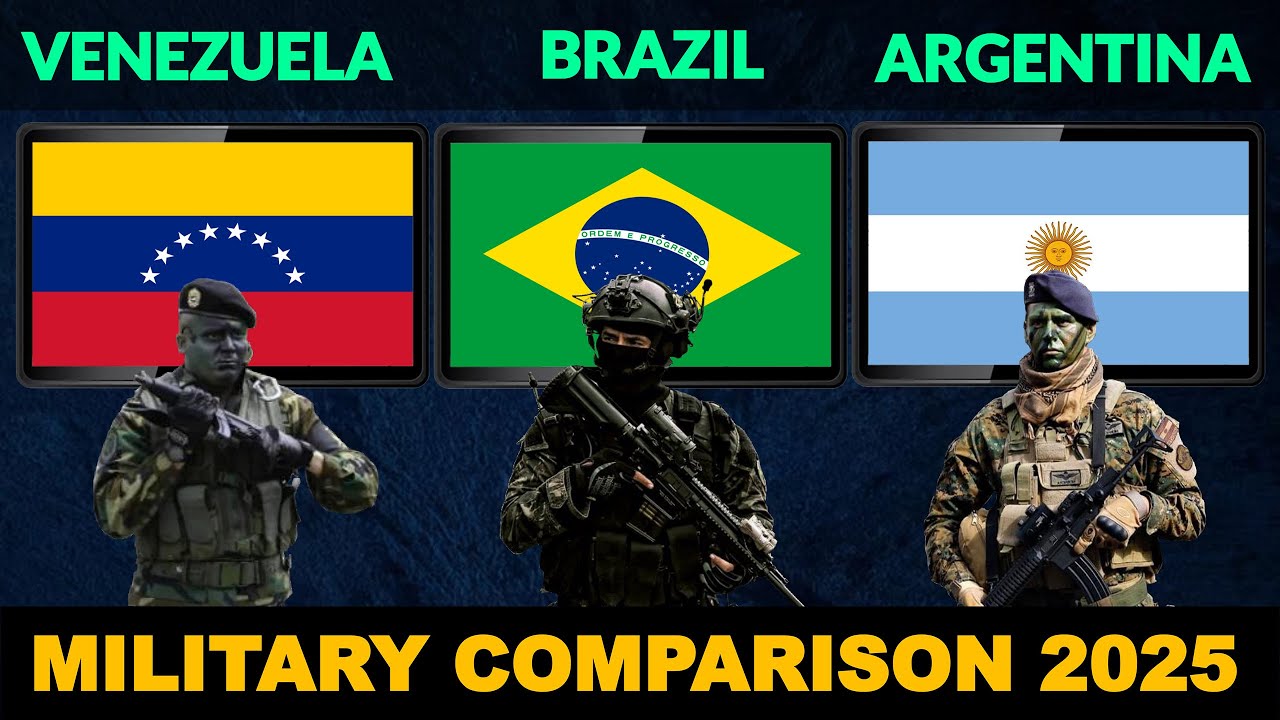 Venezuela vs Brazil vs Argentina Military Power Comparison in 2025