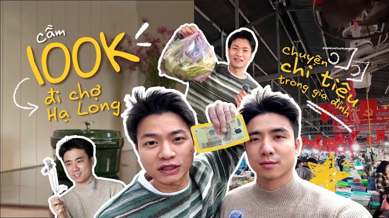 [DAILY VLOG] Cầm 100k đi chợ Hạ Long | Chuyện chi tiêu trong gia đình