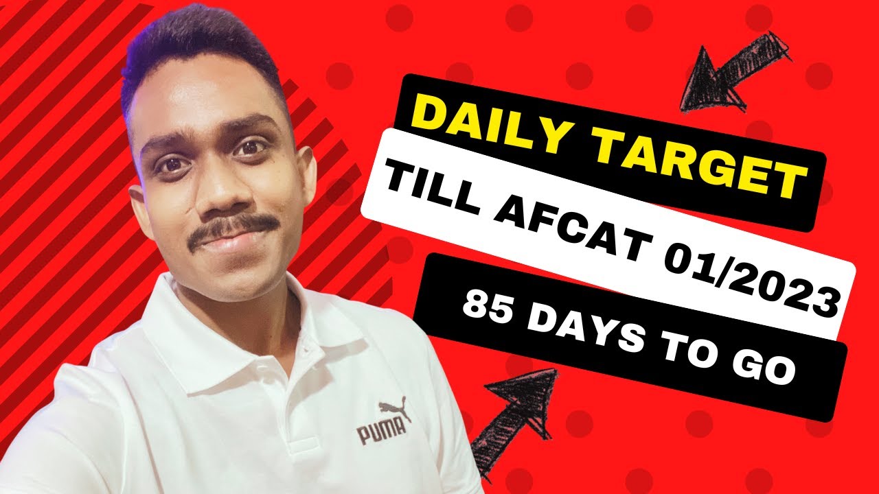 Daily Target Till AFCAT 1 2023 I Best Strategy I Last 3 months to AFCAT 1 2023 | AFAWITHLOVE