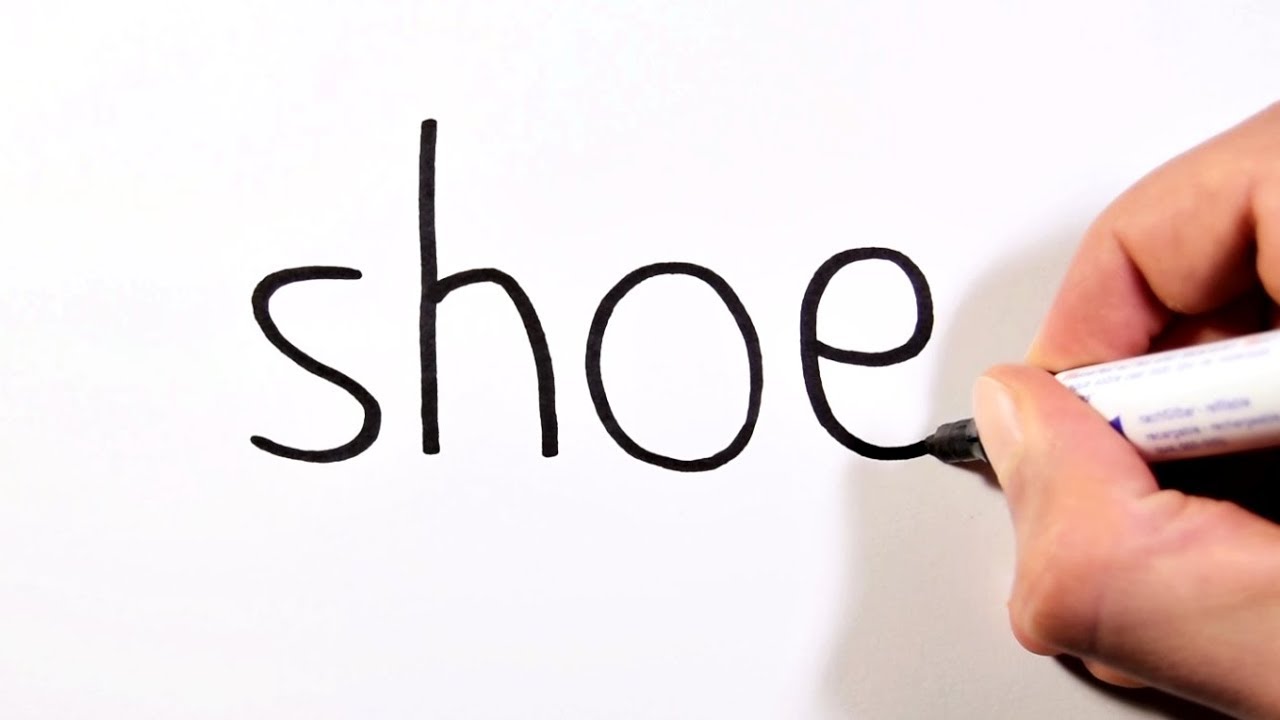 Turn Words into Pictures - Shoe Wordtoon