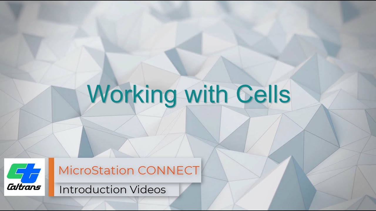 15 - MicroStation CONNECT Working with Cells