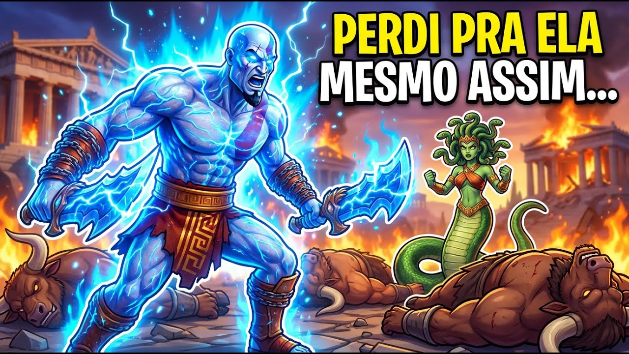 FÚRIA DOS DEUSES AZUL CONTRA MINOTAUROS E GÓRGONA! GOD OF WAR 1 PS2