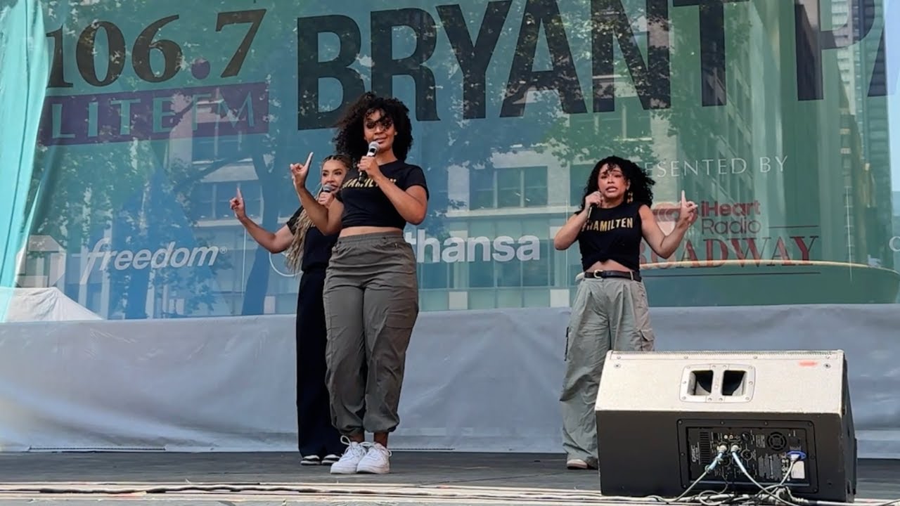 The Cast of HAMILTON performs 