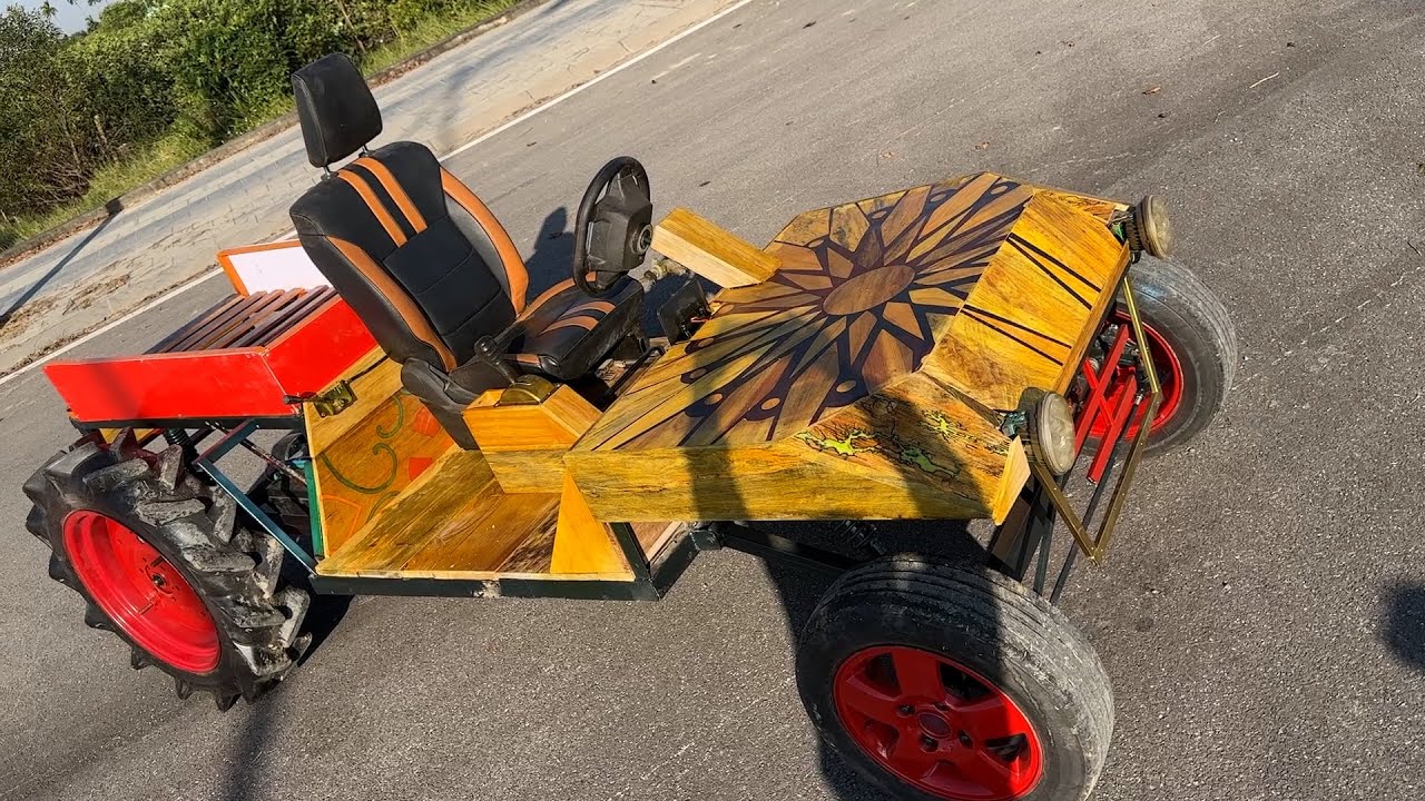 💡''I Turned An Old Tractor Wheel Into A Fully Automatic Flower Watering Cargo!”