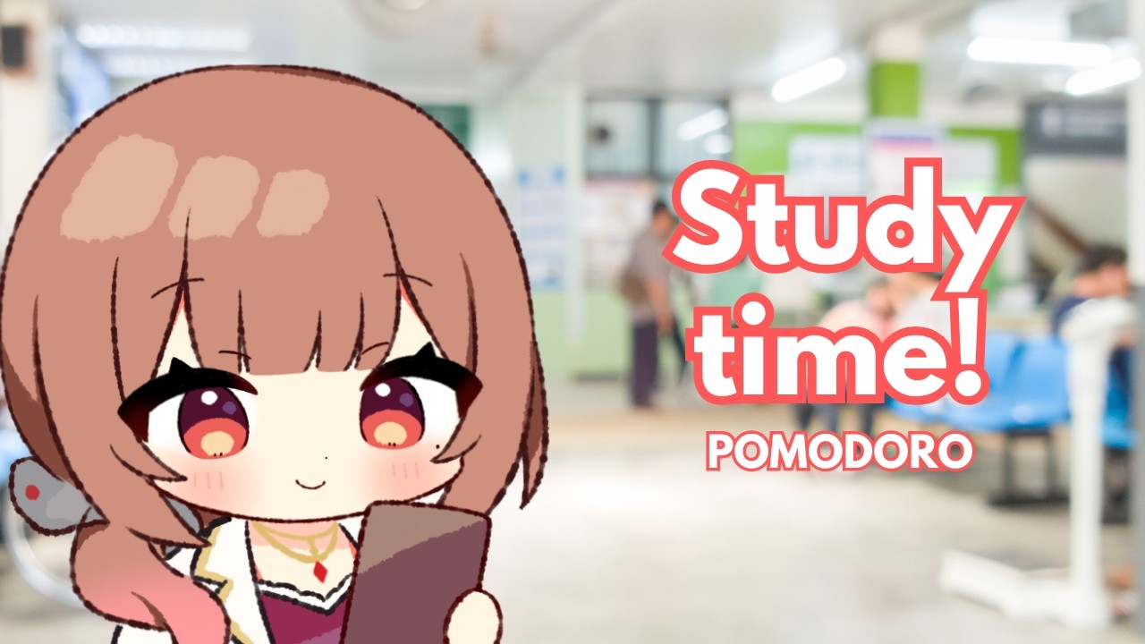 [STUDY STREAM] Trying the Pomodoro technique! 25/5 in 2hrs!