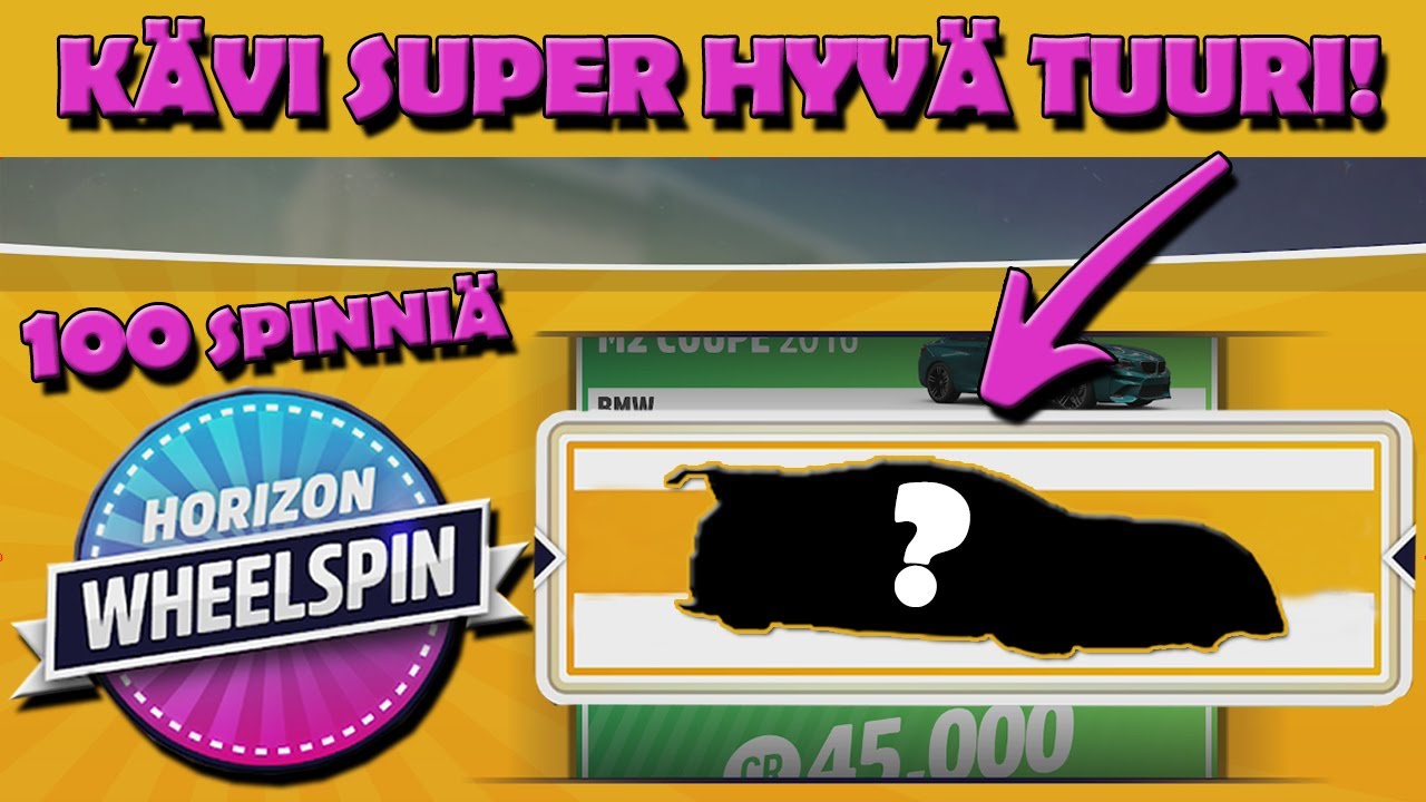 100 SPINNIN PYÖRITYS | Ultimaattinen tuuri | Forza Horizon 5 Suomi