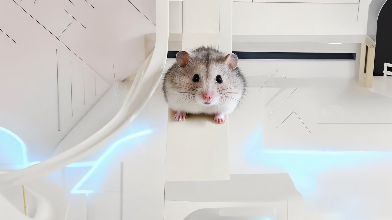 Hamster vs. Futuristic Maze: Epic Adventure!