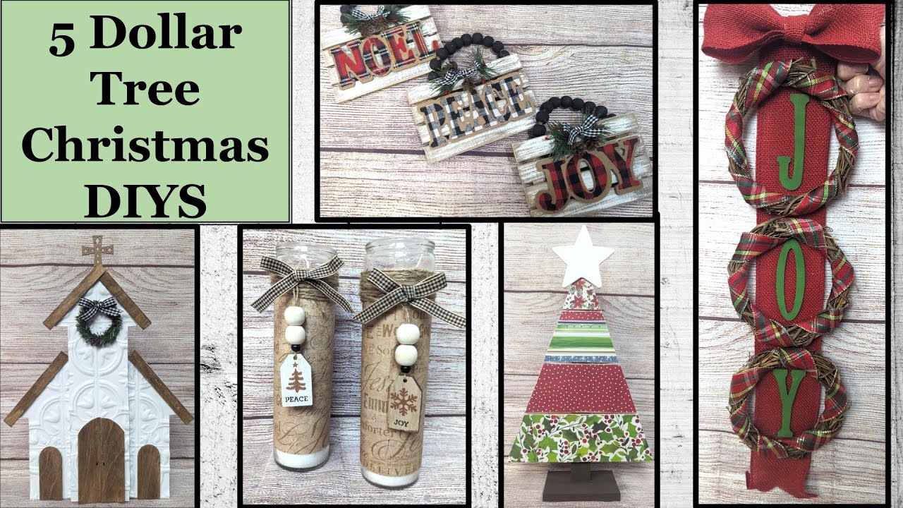 ⭐DOLLAR TREE CHRISTMAS DECOR DIYS | Dollar Tree DIY | Hobby Lobby Crafts⭐