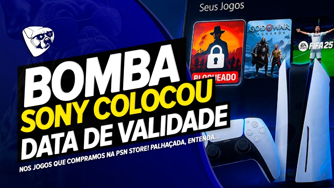 BOMBA!! SONY COLOCOU DATA De VALIDADE Nos NOSSSOS JOGOS Do PS4 e PS5! CADEADO Nos JOGOS! ENTENDA