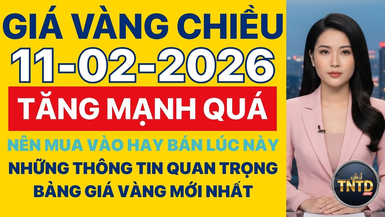 Giá vàng hôm nay | Chiều Ngày 11/2/2026 | GIá vàng thế giới, trong nước, giá bạc, ngoại tệ, Bitcoin.