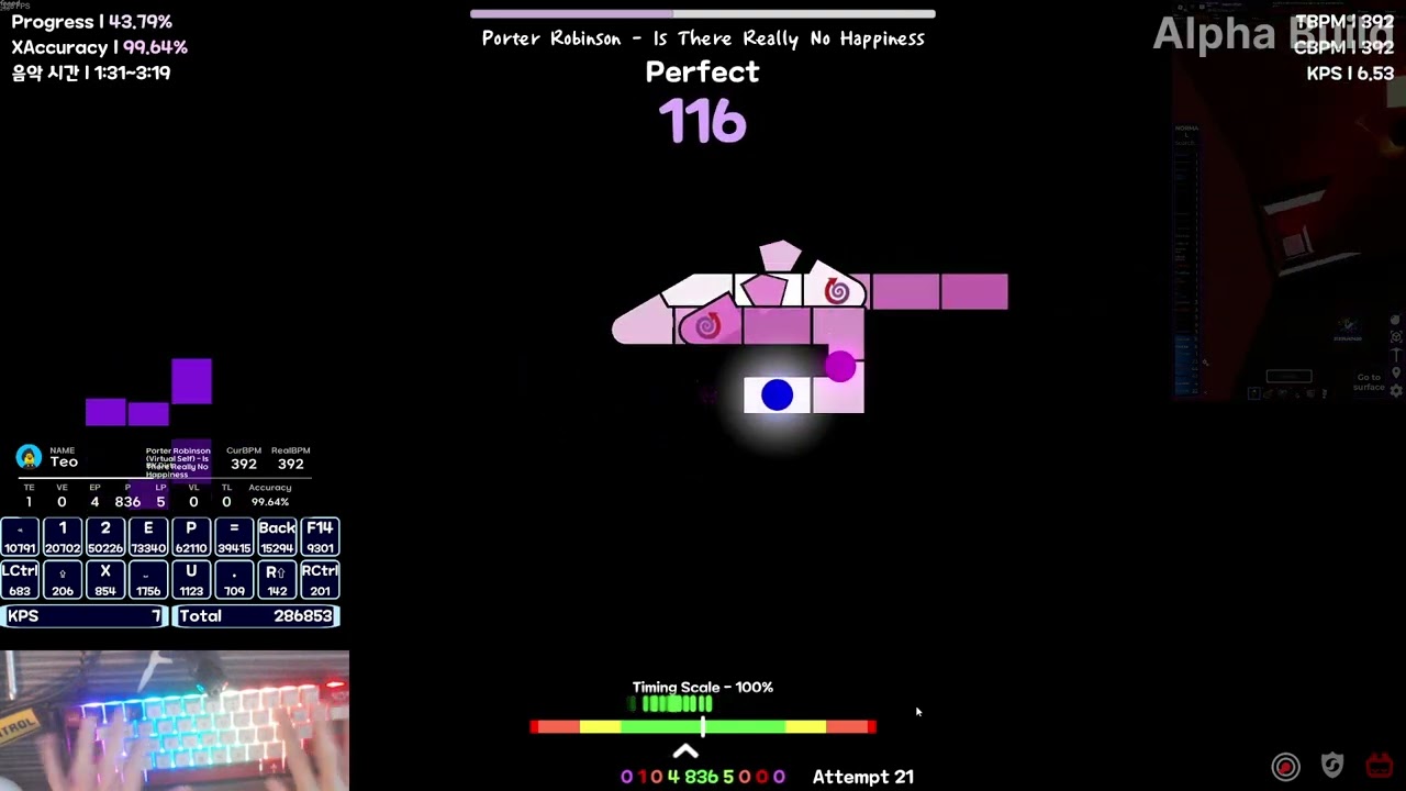 really well made chart [lvl.P16] Porter Robinson - Is There Really No Happiness (map by Dirt)