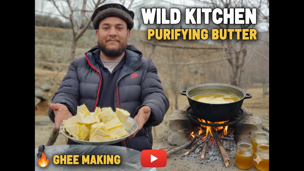 Ancient Golden Elixir: Purifying Butter in the Heart of the Woods**