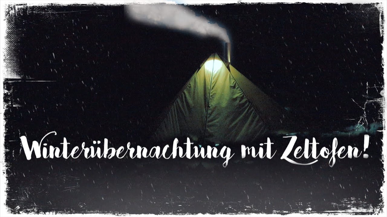 Winterübernachtung mit Zeltofen | -1° Celcius | Pasta im Tipi