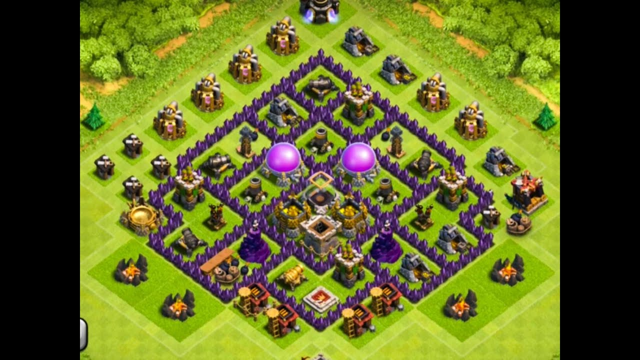 Clash Of Clans - EPIC TOWN HALL 7 Farming Base !