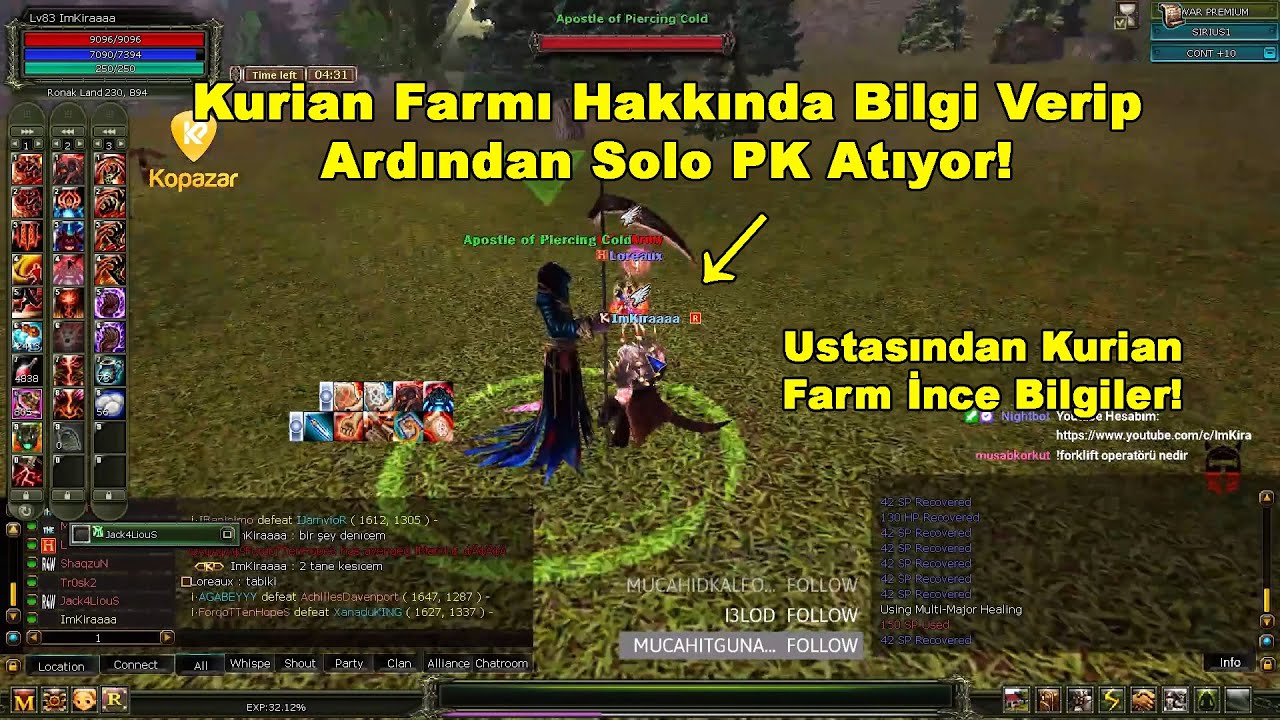 ImKira - Kurian Farmı Hakkında Bilgi Verip, Ardından Solo PK Atıyor! | Knight Online