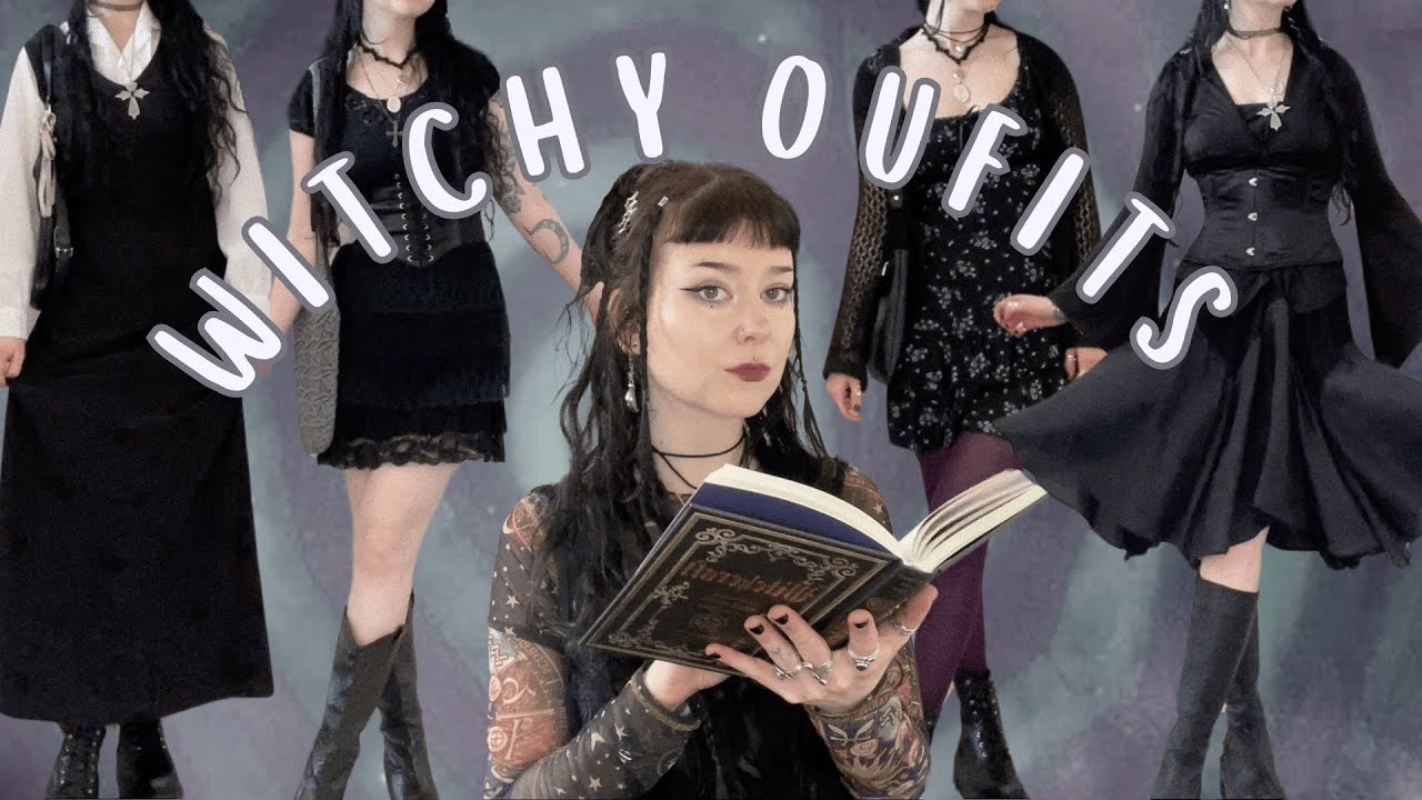 13 witchy outfits 🔮🗝️🕸️ 90's, whimisgoth aesthetic