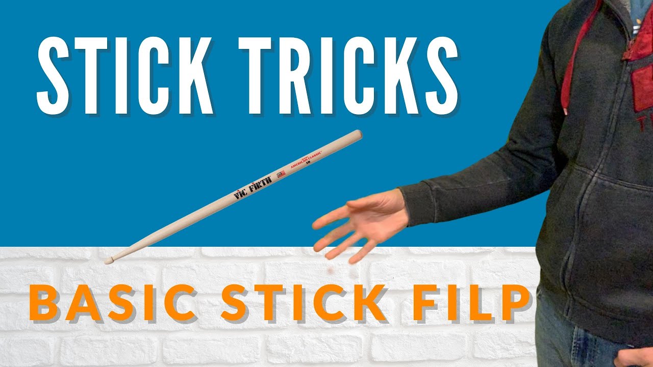 Stick tricks: Stick flips drums