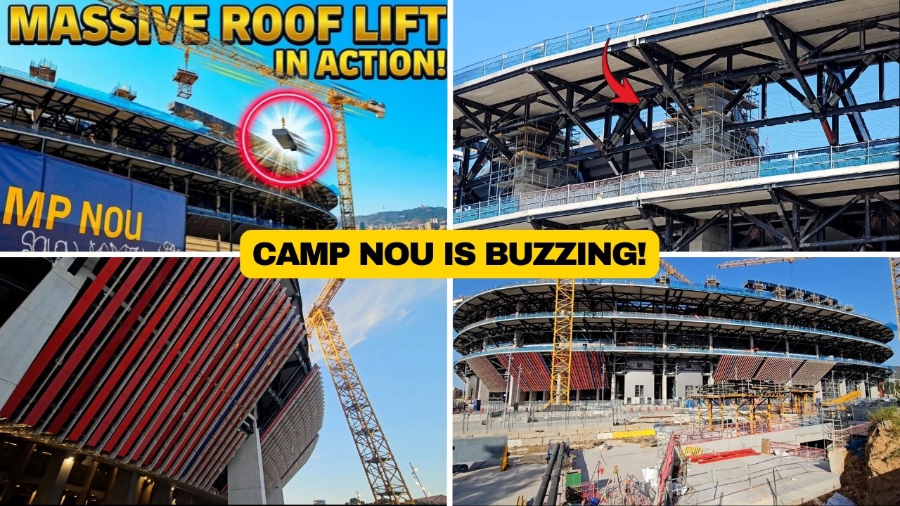 Camp Nou SHOCK Update &ndash; 30 Tonne Lift Out of Nowhere | Every Section Is Active